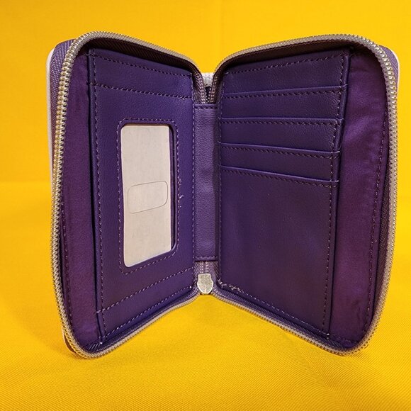 Loungefly Disney Princess Tangled Rapunzel Pastel Flowers Mini Zipper Wallet NEW - Picture 10 of 12